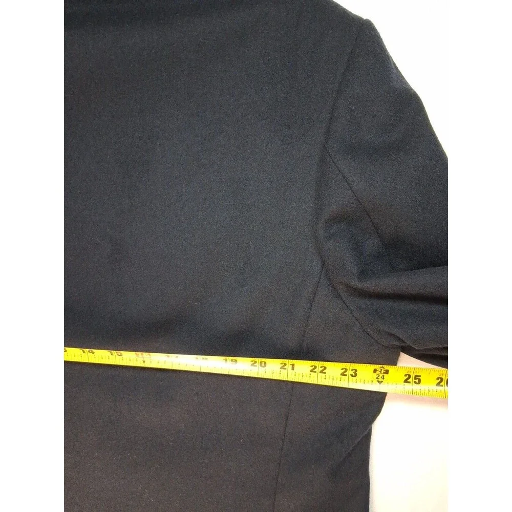 Oscar De La Renta 44L Men Wool Cashmere Sport Coat Blue Business Quiet Luxury